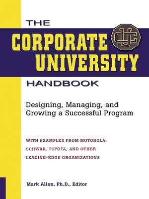 cover image of The Corporate University Handbook